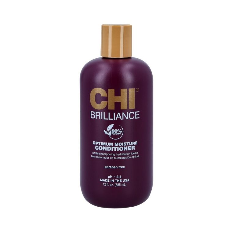 CHI, Deep Brilliance Olive&Monoi, nawilżająca odżywka do włosów, 355 ml