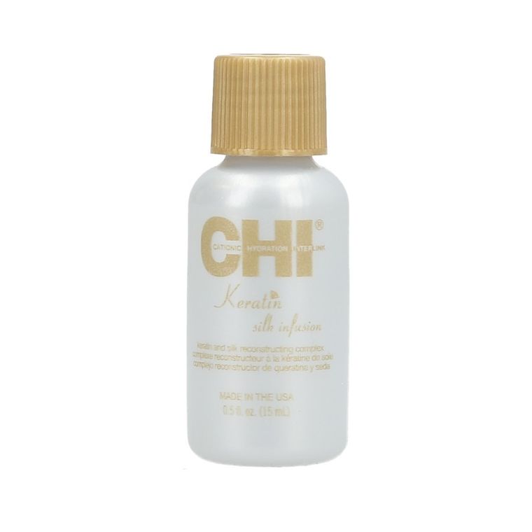 CHI, Keratin, Silk Infusion, keratynowa kuracja z jedwabiem, 15 ml