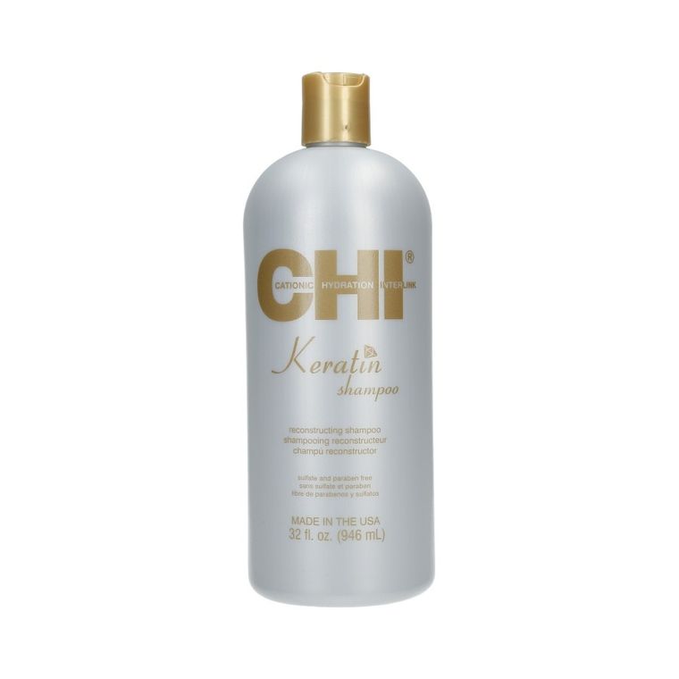CHI, Keratin, szampon odbudowujący z keratyną, 946 ml