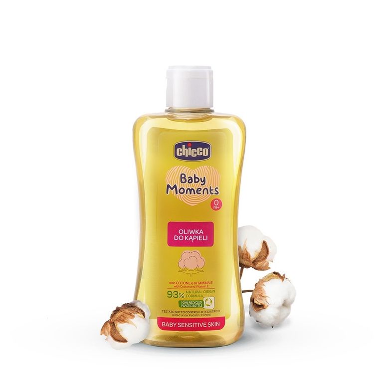 Chicco, Baby Moments, oliwka do kąpieli, 200 ml