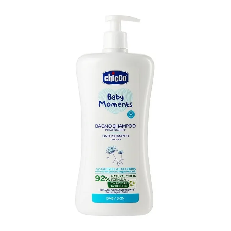 Chicco, Baby Moments, szampon do mycia ciała i włosów, 0m+, 750 ml