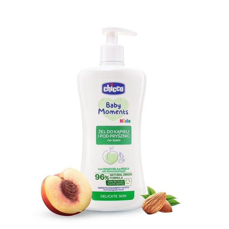 Chicco, Baby Moments, żel do kąpieli i pod prysznic, 500 ml