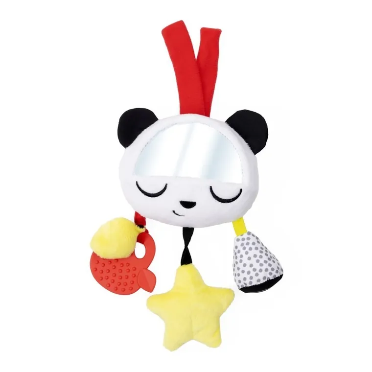 Chicco, Baby Sense & Focus, Panda, kontrastowa zawieszka do wózka z lusterkiem