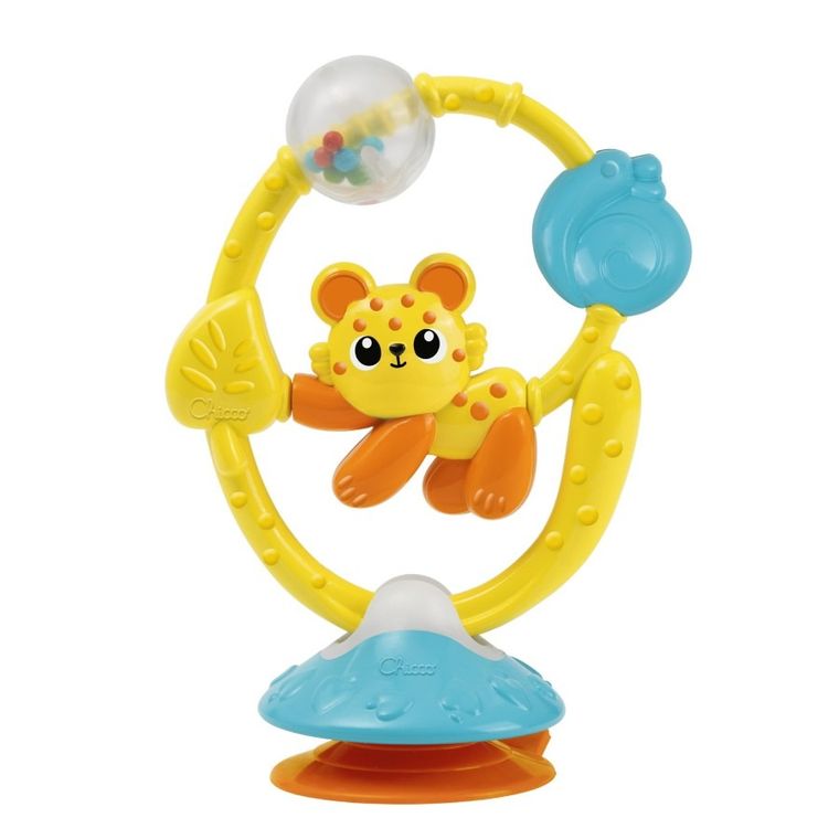 Chicco, Baby Sense & Focus, Przyjaciel z dżungli, grzechotka z przyssawką