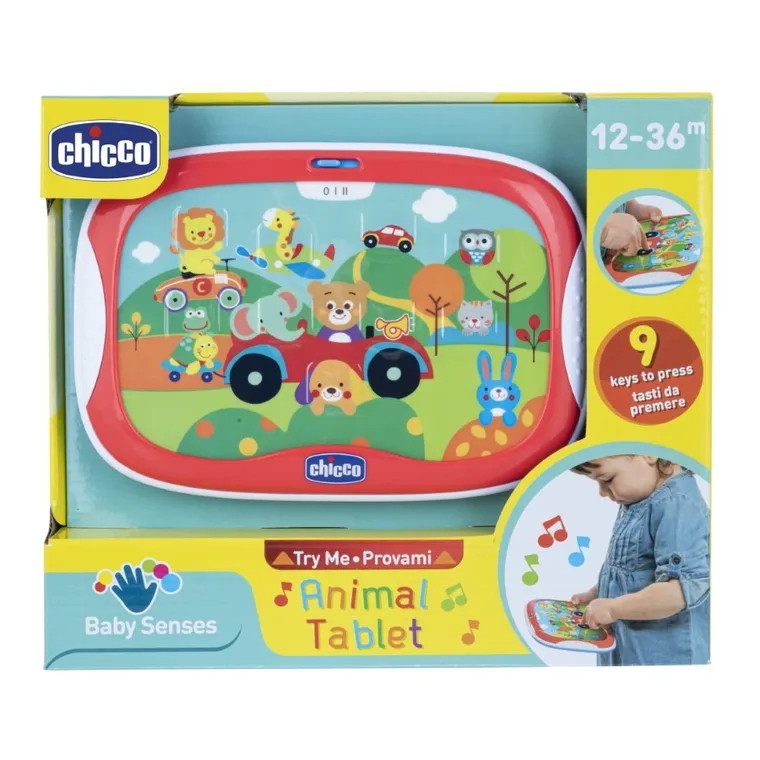 Chicco, Baby Senses, Zwierzątka, tablet, zabawka interaktywna