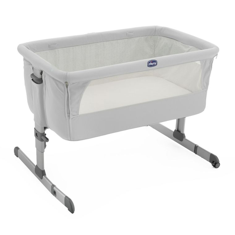 Chicco, Co-Sleeping Next 2 Me Silver, łóżeczko dostawne