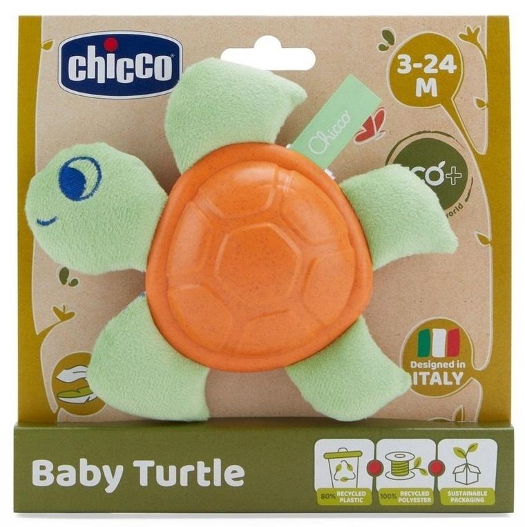 Chicco, ECO+, grzechotka, żółw
