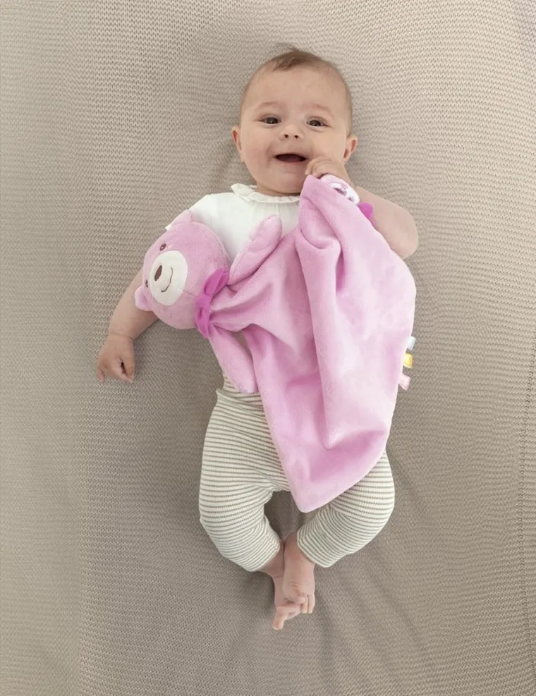 Chicco, First Dreams, przytulanka z muzyką, Maxi Doudou, różowa