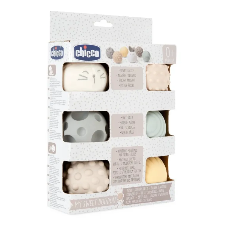 Chicco, My Sweet Dou Dou, zestaw piłeczek sensorycznych