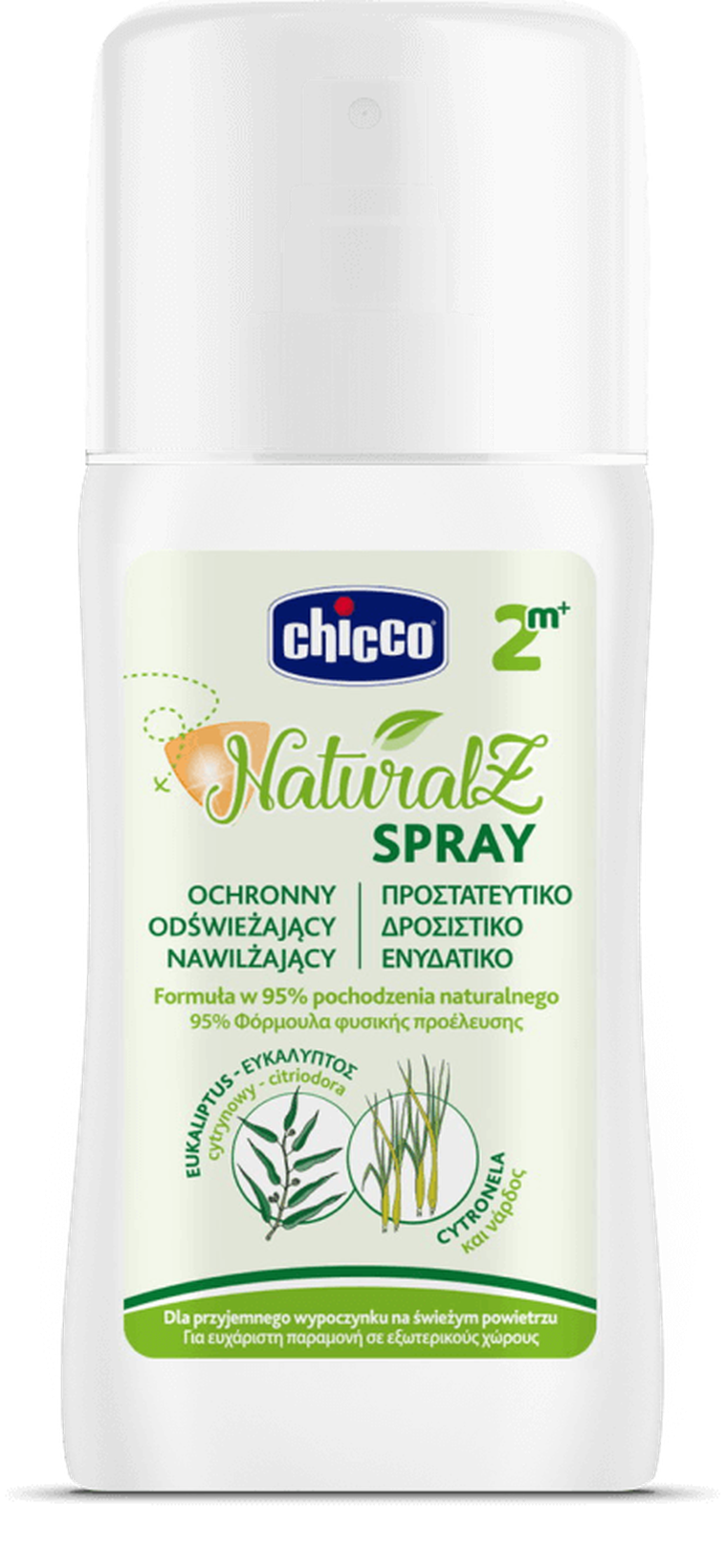 Chicco, Natural Z, spray ochronny, 100 ml, 2m+