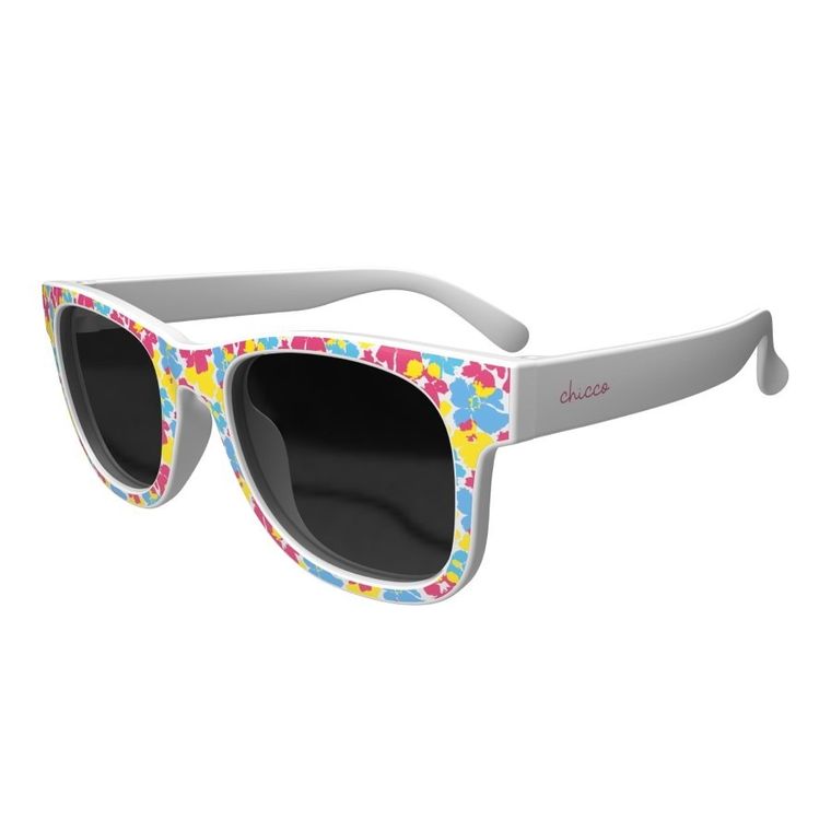 Chicco, okulary przeciwsłoneczne + etui, 24m+, szare