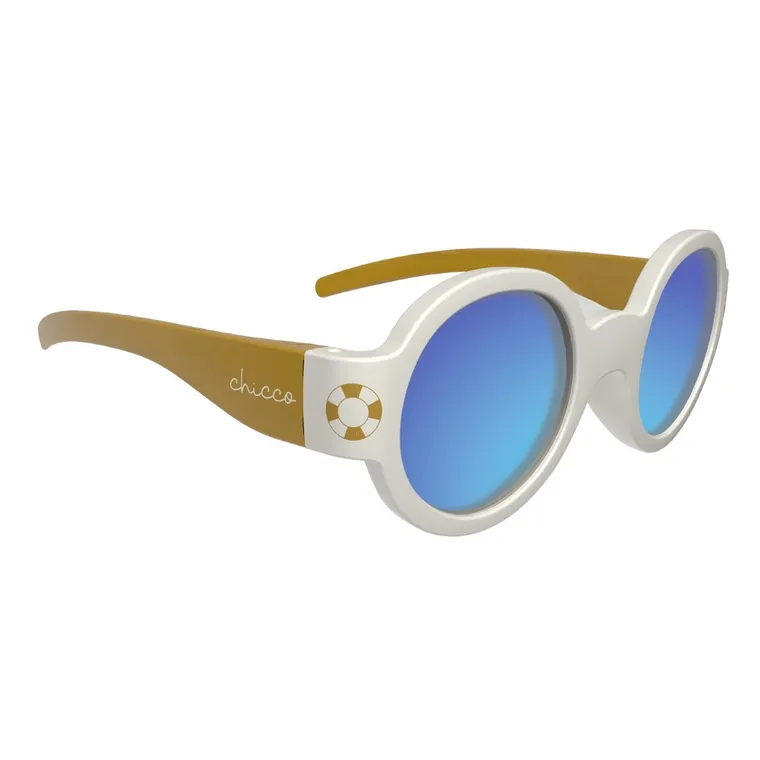 Chicco, okulary przeciwsłoneczne, mirror lenses, white, 0 m+