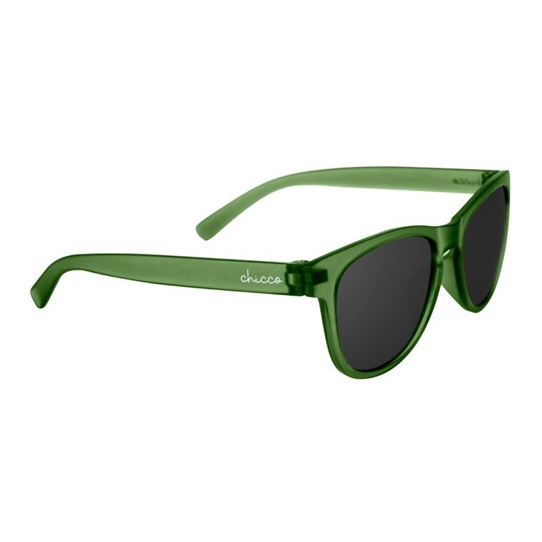 Chicco, okulary przeciwsłoneczne z etui, przyciemniane, zielone, 24m+