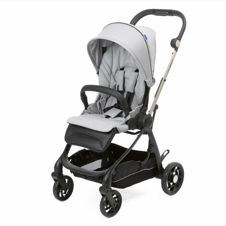 Chicco, One4Ever, wózek spacerowy z dwoma siedziskami, Silver Leaf