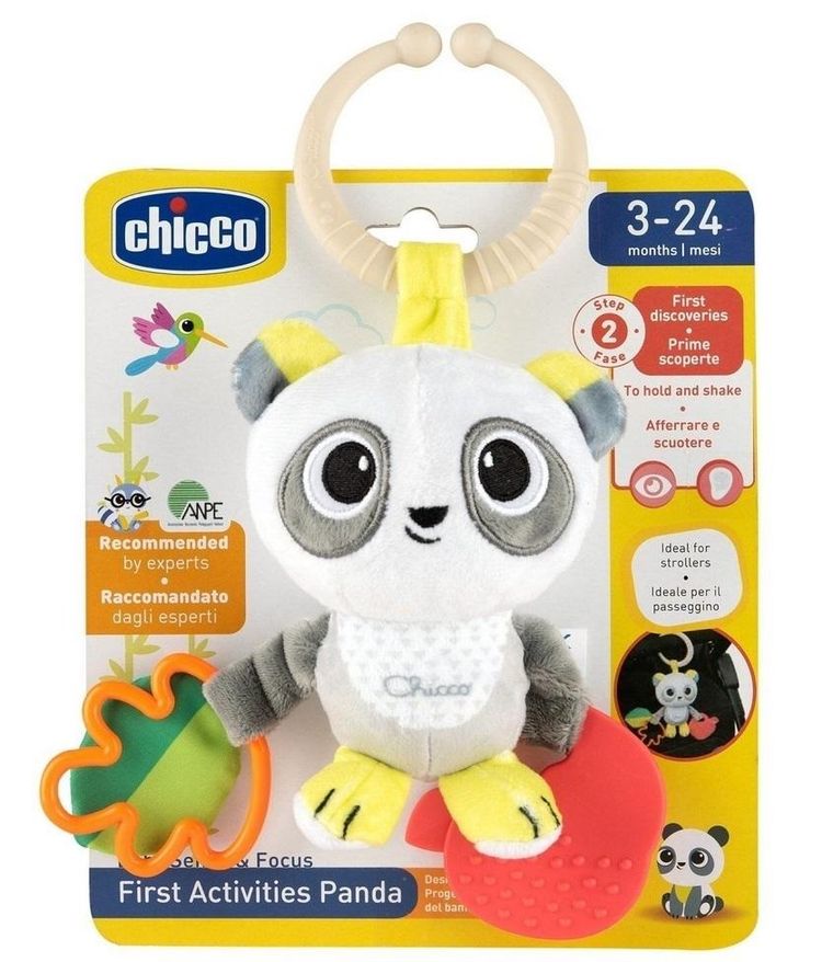 Chicco, Panda, grzechotka z gryzakiem