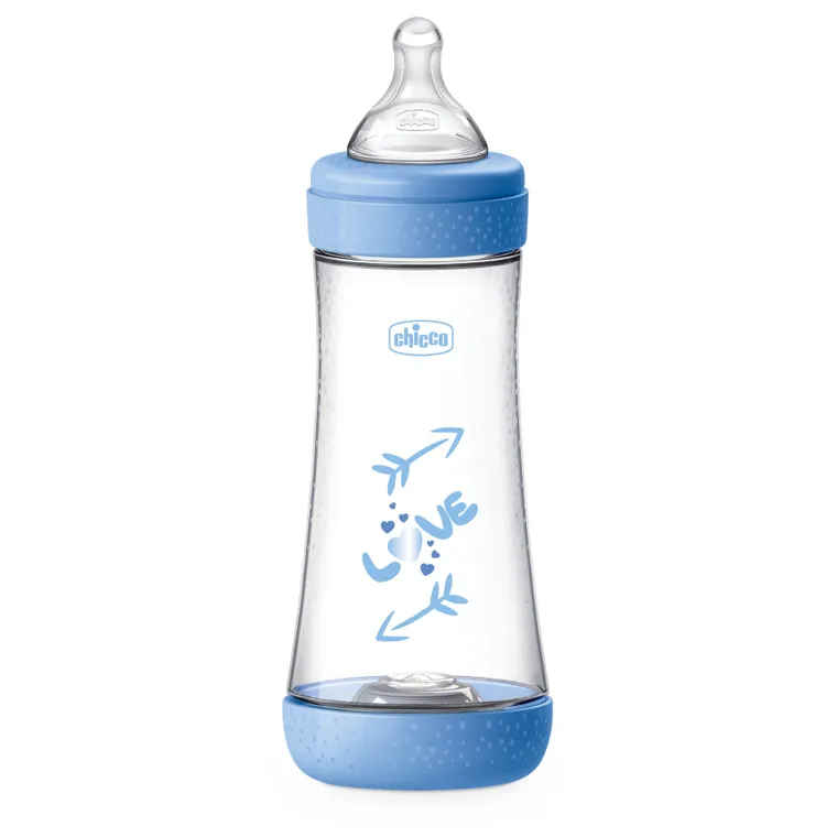 Chicco, Perfect5, butelka antykolkowa, blue, 4m+, 300 ml