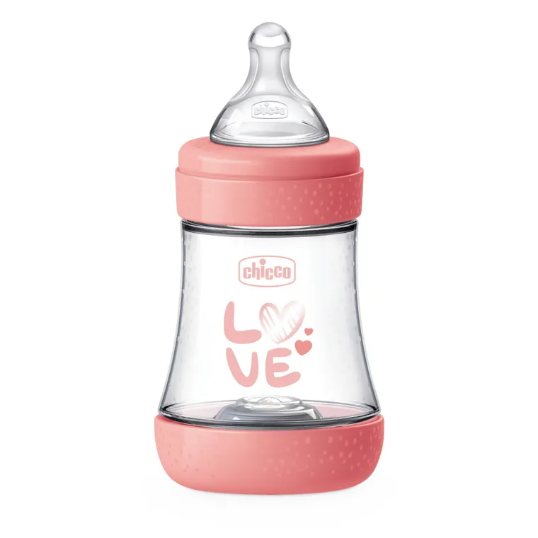 Chicco, Perfect5, butelka antykolkowa, pink, 0m+, 150 ml