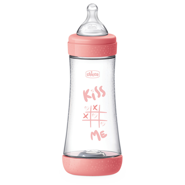Chicco, Perfect5, butelka antykolkowa, pink, 4m+, 300 ml