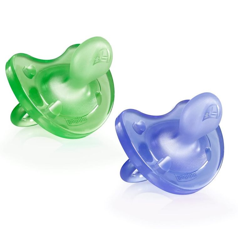 Chicco, PhysioForma Soft, smoczek uspokajający, silikonowy, 0m+, 1 szt.