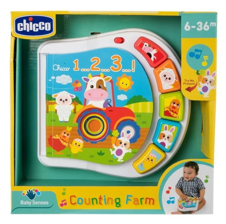 Chicco, pierwsza książeczka, farma