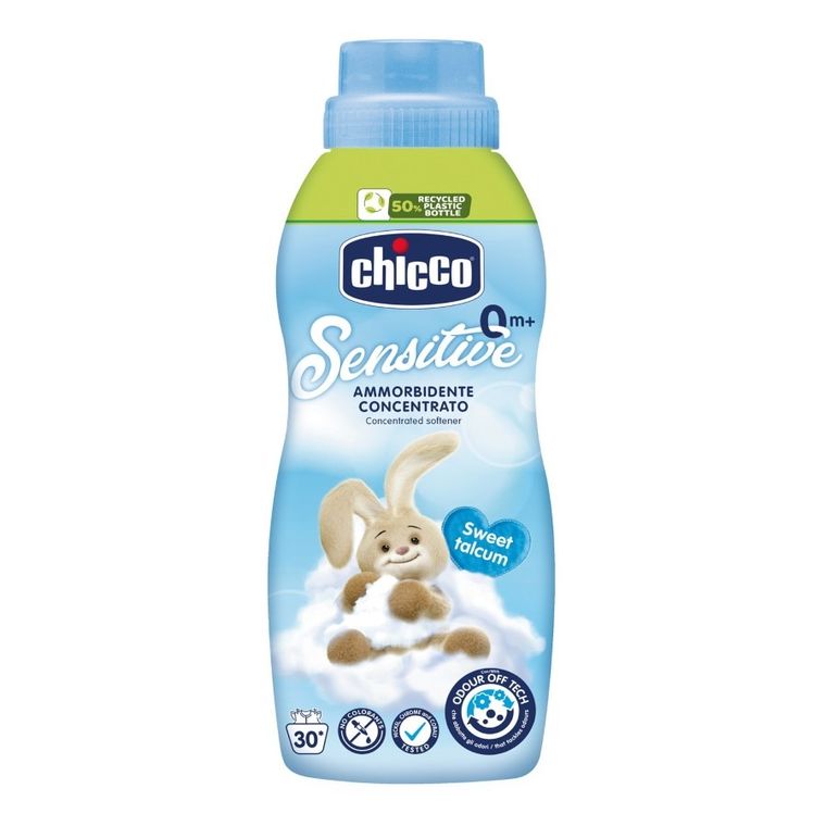 Chicco, Sweet Talcum, płyn do zmiękczania i płukania odzieży dziecięcej, 750 ml