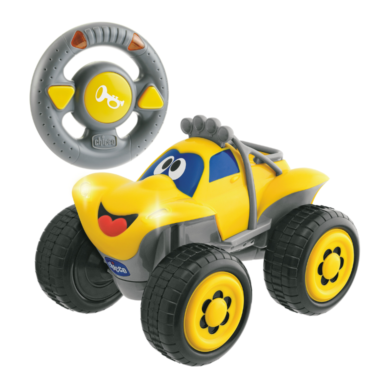 Chicco, Turbo Team, Billy BigWheels, pojazd zdalnie sterowany, żółty