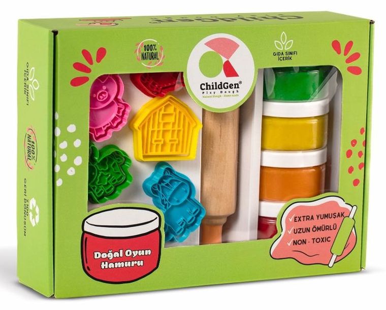 Childgen, Farma, naturalna ciastolina, zestaw kreatywny