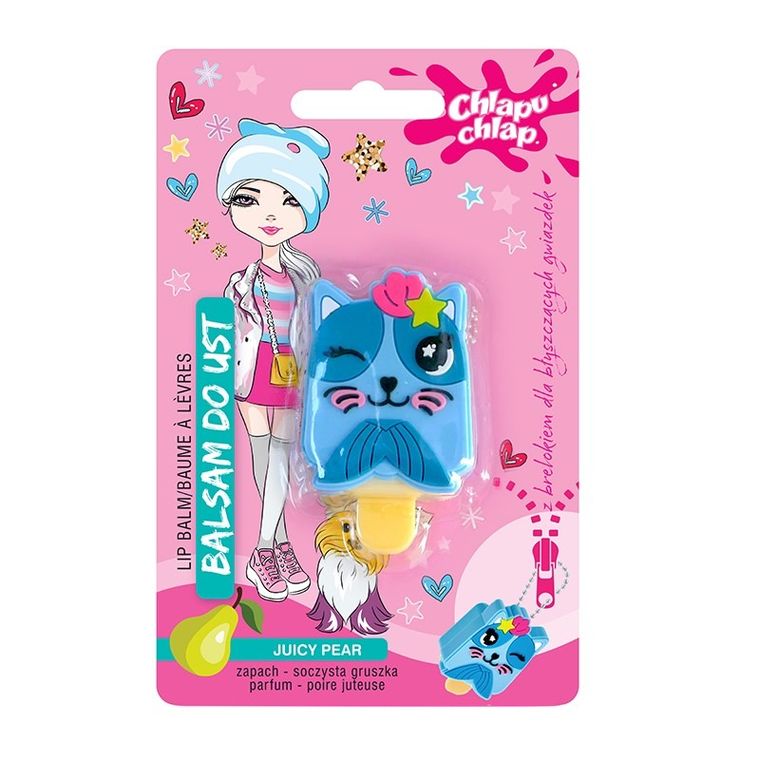 Chlapu Chlap, balsam do ust z brelokiem, soczysta gruszka