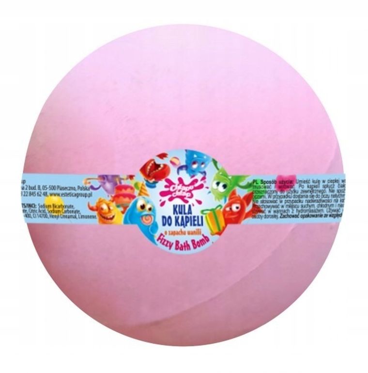 Chlapu Chlap, Bath Bomb, kula musująca do kąpieli o zapachu wanilii, 180 g