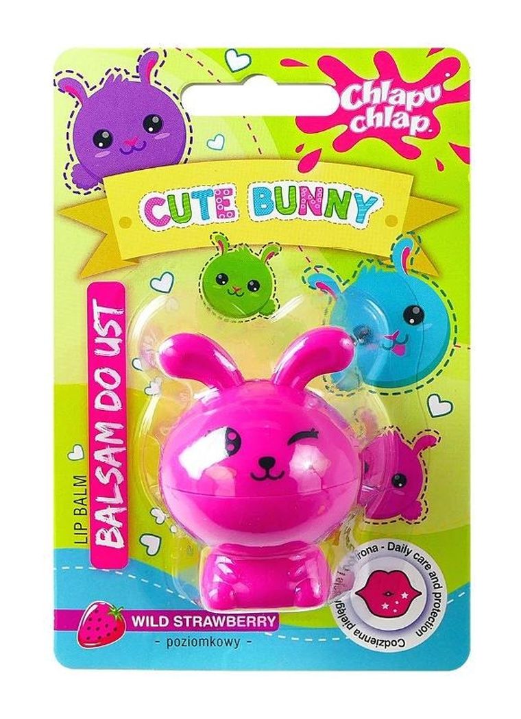 Chlapu Chlap, Cute Bunny, balsam do ust, poziomka