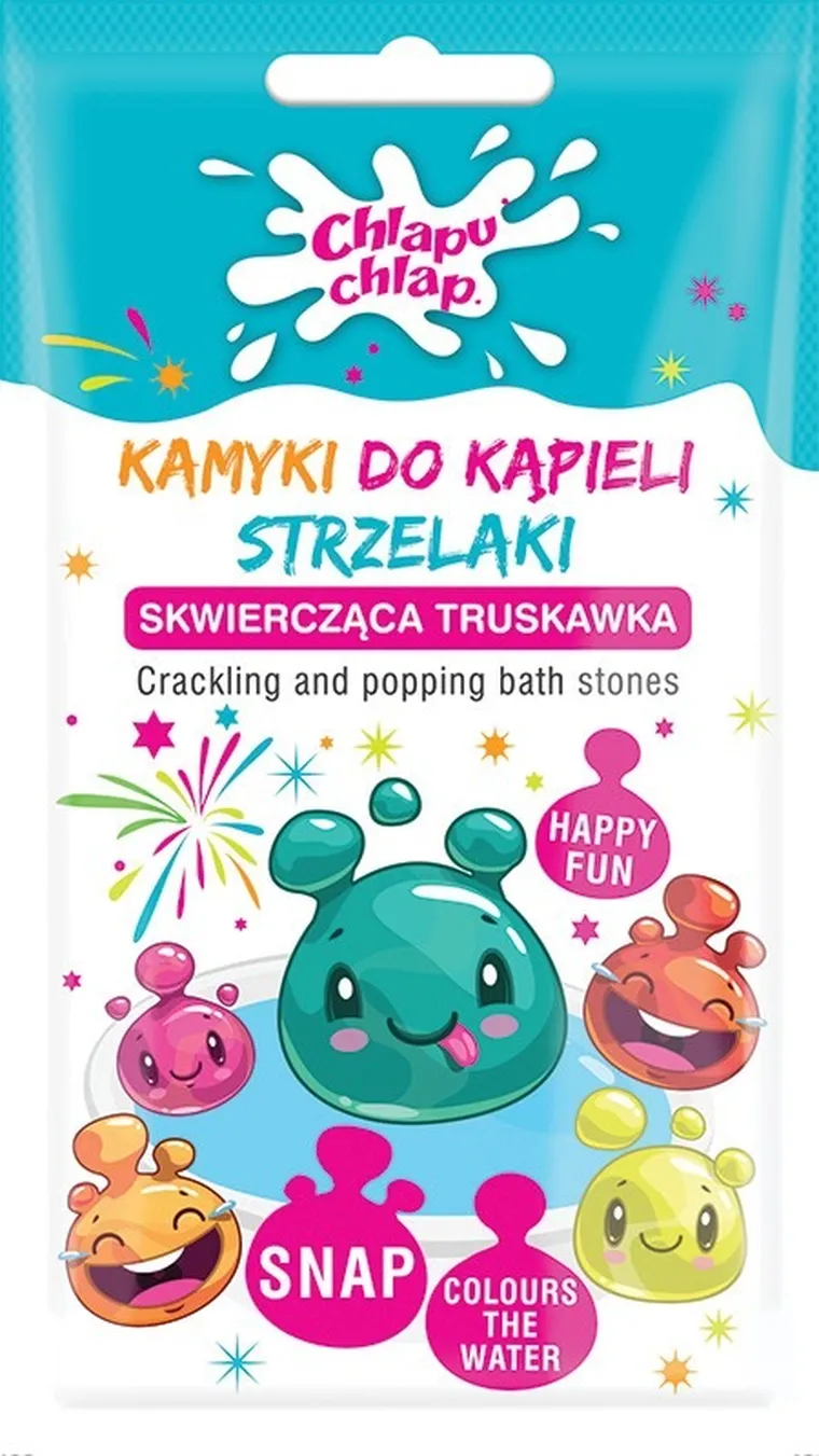 Chlapu Chlap, kamyki do kąpieli strzelaki, niebieskie