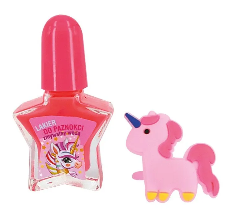 Chlapu Chlap, lakier do paznokci zmywalny wodą, gwiazdka, koralowy, 5 ml