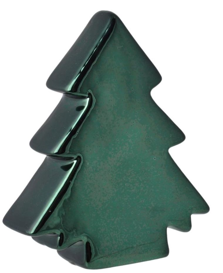 Choinka ceramiczna, zielona, maxi, 19,5-5,5-25 cm