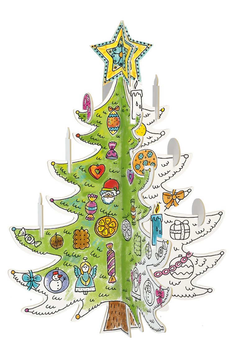 Choinka. Kolorowanka XXL