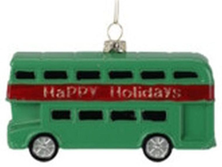 Christmas Decoration, bombka formówka, plastikowa, bezpieczna, autobus turystyczny