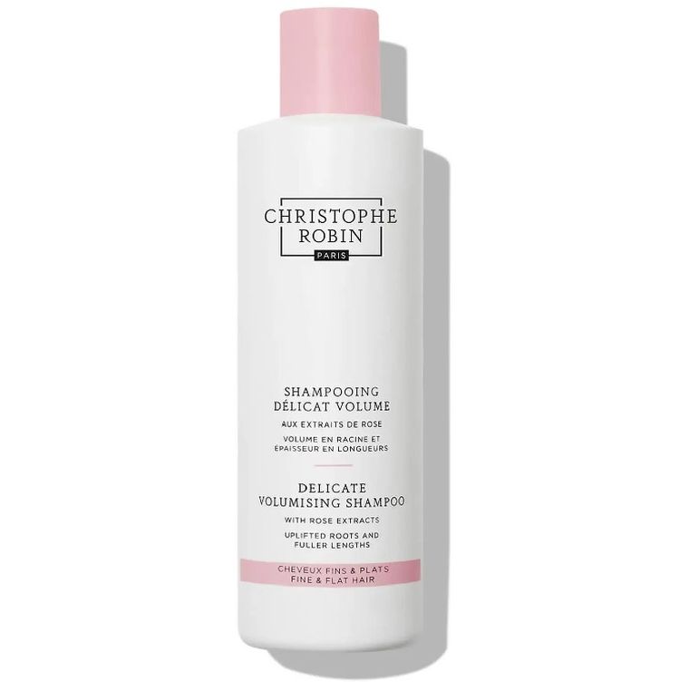 Christophe Robin, Delicate Volumizing Shampoo With Rose Extracts, codzienny szampon dodający objętości włosom cienkim, 250 ml