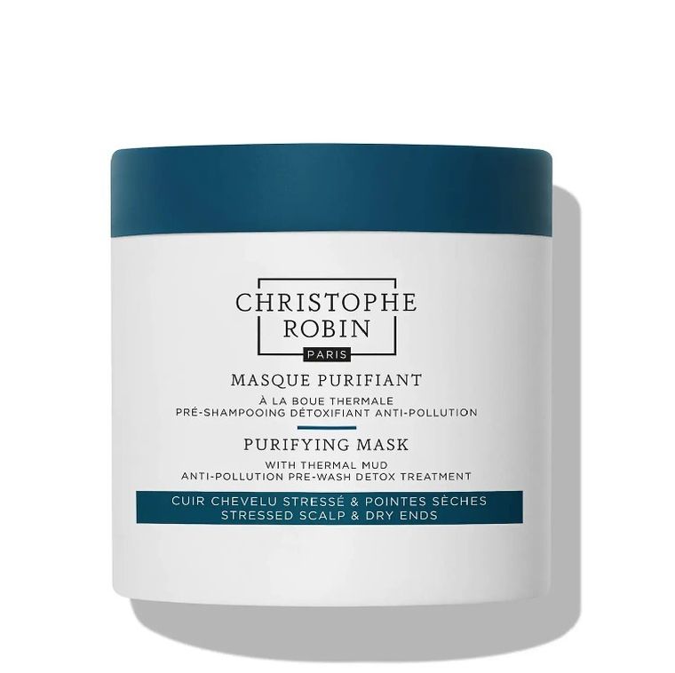 Christophe Robin, Purifying Mask With Thermal Mud, detoksykująca maska przed myciem włosów, 250 ml