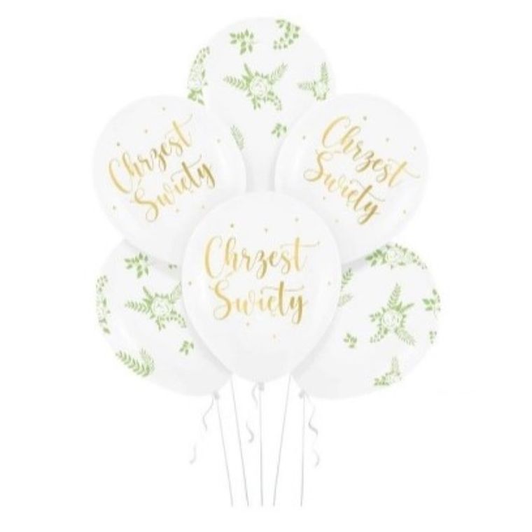 Chrzest Święty, balony, 6 szt.