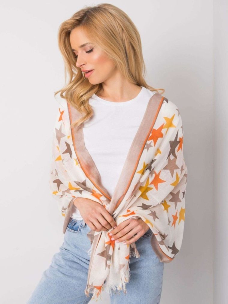 Chustka damska, beżowa, Factory Price