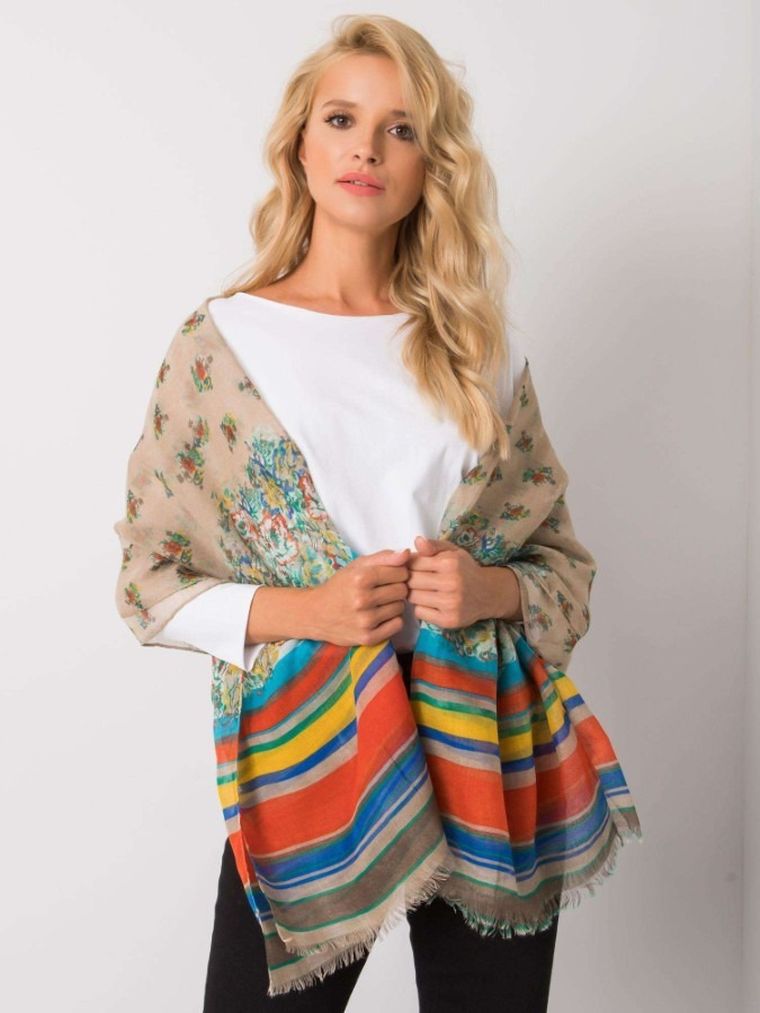 Chustka damska, beżowa, Factory Price