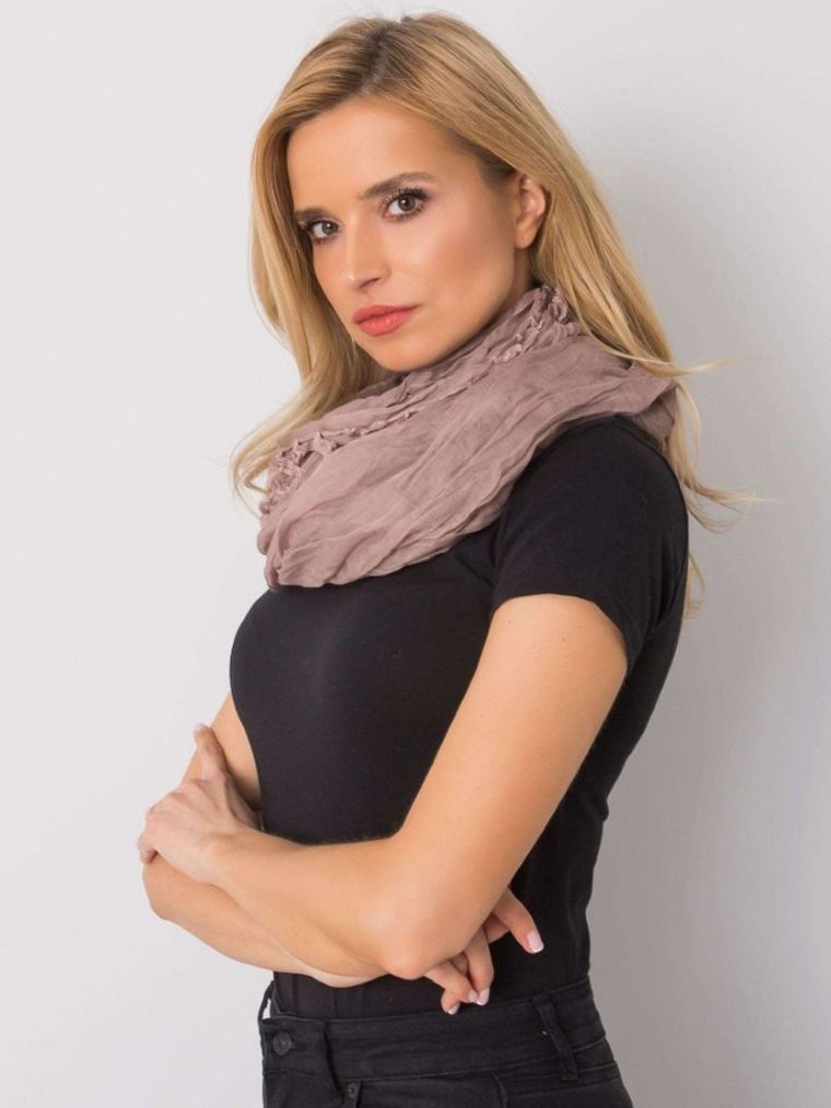 Chustka damska, brązowa, Factory Price