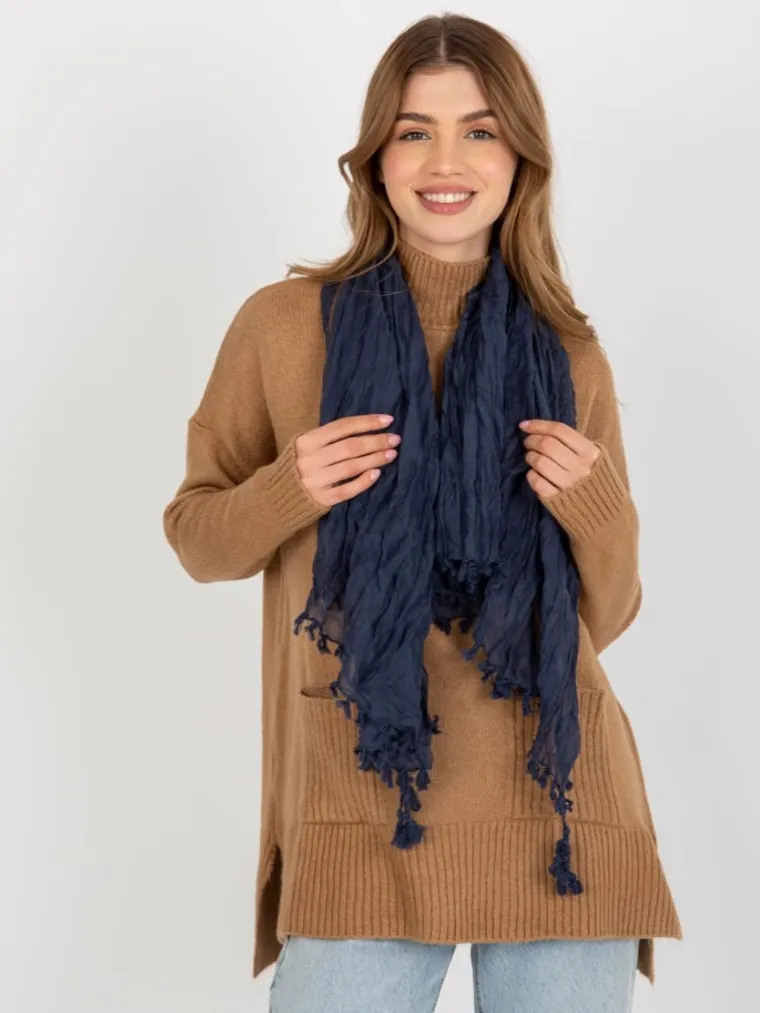 Chustka damska, granatowa, Factory Price