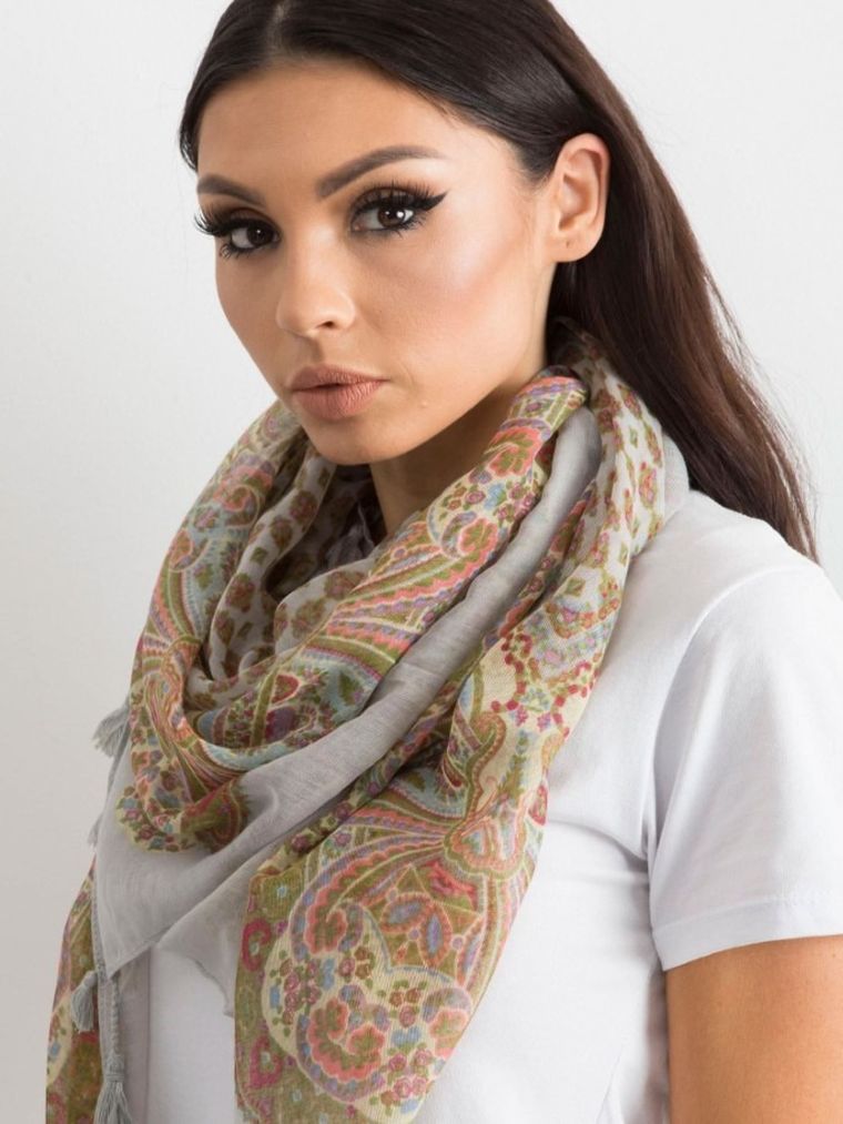 Chustka damska, szara, Factory Price