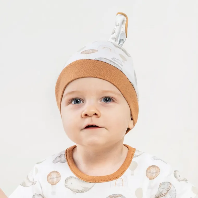 Chustka na głowę chłopięca, biała, Nicol