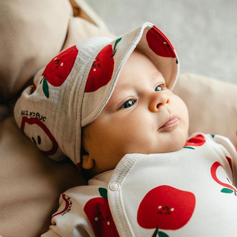 Chustka na głowę chłopięca, ecru, Eevi