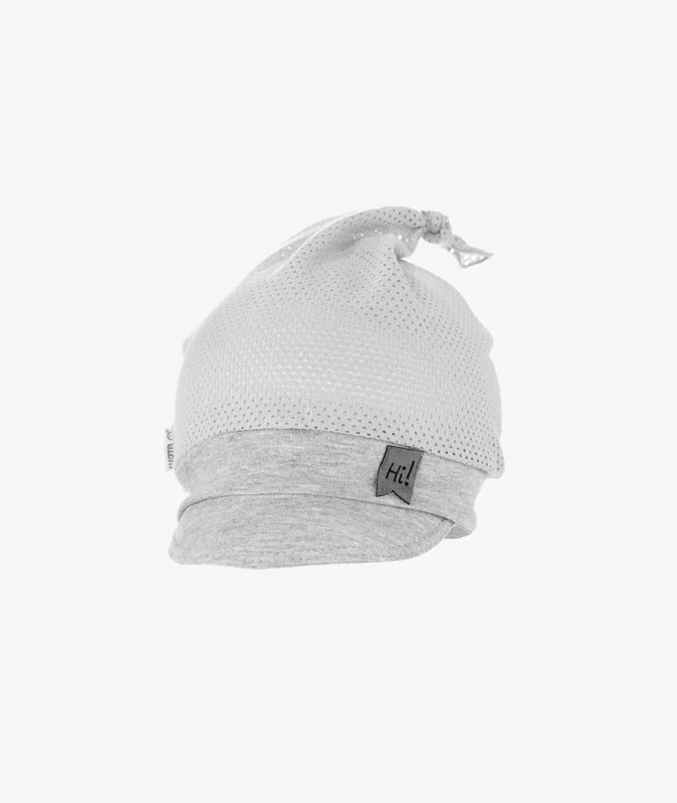 Chustka na głowę chłopięca, szara, Iltom