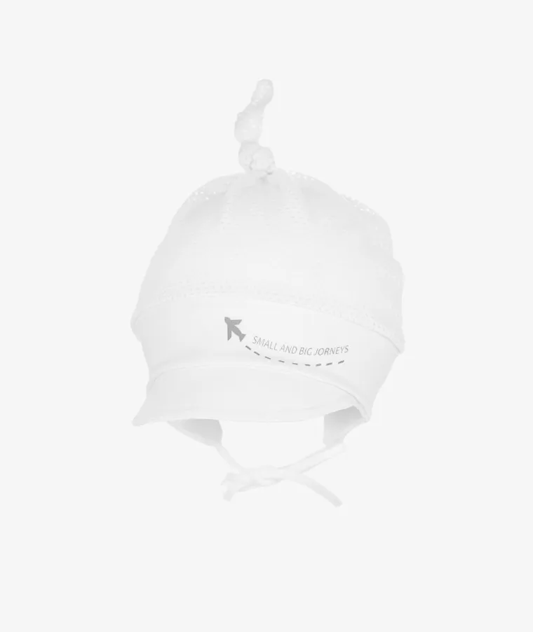 Chustka na głowę chłopięca, wiązana, biała, Iltom