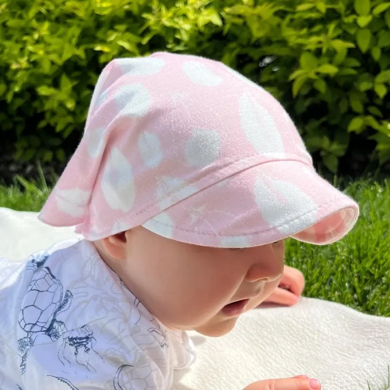 Chustka na głowę dziewczęca, bambusowa, różowa, Eevi