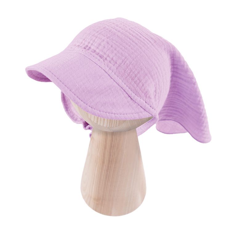 Chustka na głowę dziewczęca, muślinowa, fioletowa, Eevi