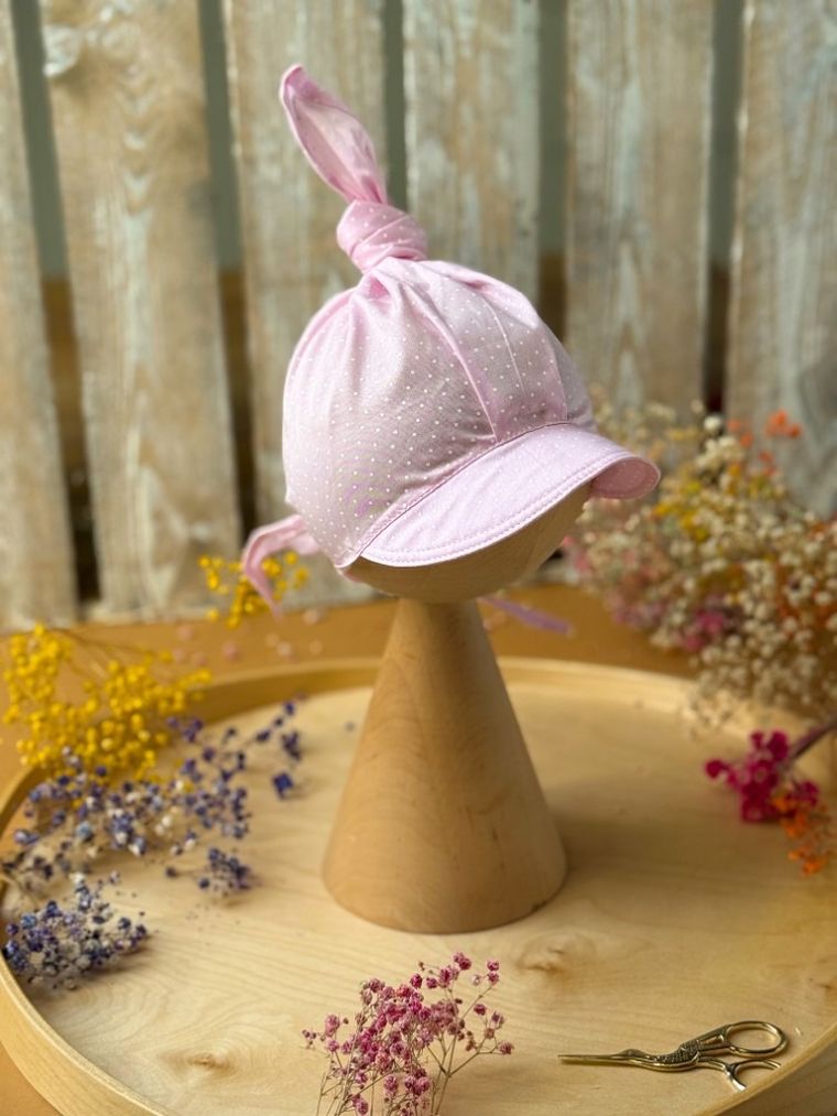 Chustka na głowę dziewczęca, różowa, Iltom